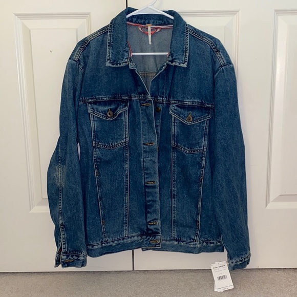 Free People Ramona Denim Trucker Jacket